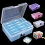 1PC Clear Plastic Storage Box With 14PCS Small Boxes Multi-size Container For Jewelry Beads Crafts Office Supplies And More