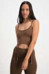 Gabby Strappy Tank Top - Pinecone - S