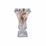 Bohemia Crystal Bohemia Vase Bamboo Non Lead With Fond & Platinum