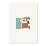 Cute Corners Art Print - A0