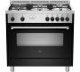 La Germania AMS95C61LBNE Stainless Steel Automatic Gas Stove With Oven 5 Burners