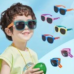 1PC Baby Boys And Girls PC Foldable Sunglasses Convenient And Easy To Carry Sunglasses Uv Protection Sunglasses Ideal Choice For