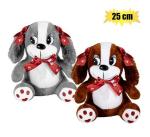 Plush Dog W long Ears & Ribbons 25CM