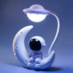 Creative Spaceman Desktop Small Table Lamp Halloweenchristmas Giftthanksgiving Day
