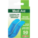 Pharmacy Blue Medi Aid Wound Dressing Strips 50 Pack