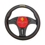 Comfort Momo Black With Red Stitch Steering Wheel Cover - Autostyle Motorsport South Africa