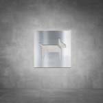 Dogs Allowed Sign - Brushed Stainless Steel