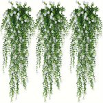 1PC Valentine's Day Artificial Ivy Vine - Uv Resistant Faux Hanging Greenery With Detachable Leaves For Indoor outdoor Decor Wed