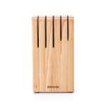 Brabantia Profile Wooden Knife Block - Beech Wood