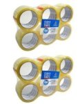 6 Rolls Clear Packaging Tape 48 Mm X 30 M