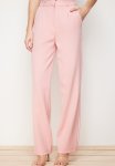 Straight Cut Pleated Woven Trousers - Pink