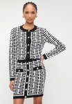 Sissy Boy Iuma: Patterned Knit Skirt - Black & White