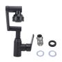 Kitchen Faucets Rotatable 360 Black Stainless Steel Single Handle Sink