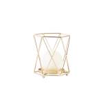 Geometric Candle Holder Medium - Gold