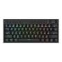 Redragon Horus MINI Pro 61KEY Wireless Bluetooth Red Switch Rgb Low Profile Gaming Mechanical Keyboard - Black