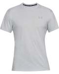 Men's Ua Streaker Twist Short Sleeve Shirt - Black Medium Heather LG