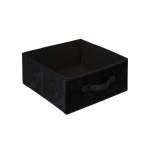 Velour 31 X 15CM Storage Box Black