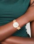 Rose Gold Round Mesh Watch