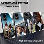 Customized Mobile Phone Case With Photo Pattern Acrylic Mirror Feel High Definition Black Soft Edge Suitable For Huawei NOVA12 1