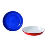 22 Cm Pasta Plate Enamel Assorted