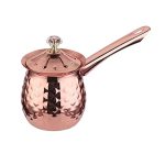 Alunsito Stainless Steel Turkish Coffee Pot For Melted Butter Milk Steaming Milk Frothing Latte Art Butter Warmer With Handle &