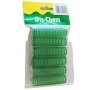 Basics Hair Rollers Velcro Green 6PC