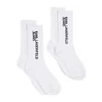 Logo Socks -2 Pack -white