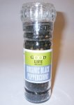 Good Life Organic - Black Peppercorns 60G-GRINDER 50G-REFILL