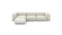 Four Module Chaise Sofa - Linen - Platinum - 314CM X 199CM