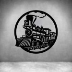 Steam Train - Grey L 600 X H 600MM