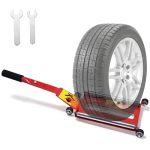 Wayona Portable Tire Jack Tool With Roller Plate Tire Lifting Tool With Removable Handle For Cars Suvs And Off-road Trucks Effor