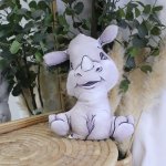 Shaped Pillow Rhino