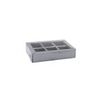 Partition Box & Lid Small 140X100X30MM 6 Div.