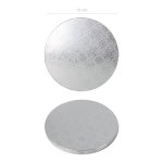 7 Inch Thick Silver Round Cake Board