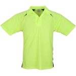 Kids Splice Golf Shirt Lime