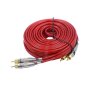 RCA Ice Power IPW-22CR5 2-INTO-2 Red Double Plated Cable 5METRE - Autostyle Motorsport South Africa