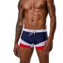 Swimwear - Blue With White And Red Trunks
