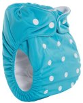 Bamboo Nappy With Microfibre Inserts Splash Turquoise