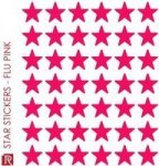 Star Stickers Fluorescent Pink 168 Stickers