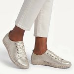 Gina Leather Sneaker - Gold - 8