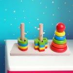 Educational Wooden Toy Stacking Shapes