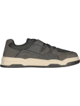 Grey Mesh Panel Sneakers - 3 Grey