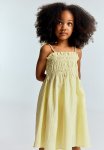 Smocked-top Dress - Light Yellow