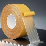 Super Strong Double-sided Tape 1.98CM X 20.12METER - Waterproof Transparent Adhesive With Fiberglass Mesh For Walls & Glass Idea