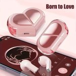 In-ear Earphones Wireless New Heart-shaped Music Earphones Esports Game Ultra-long Endurance Suitable For Cycling Exercise Lover