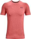 Men's Ua Rush Seamless Short Sleeve - Venom RED-690 Sm