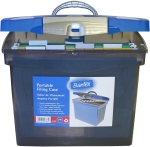 Bantex B3468 A4 Portable Suspension File Case Cobalt Blue
