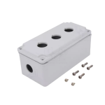 LPZM3A8 3 Hole Metal Enclosure Grey