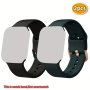 2PCS Sport Bands Compatible With Iwatch Band 38MM 40MM 41MM 42MM 44MM 45MM 49MM Soft Silicone Waterproof Strap Compatible With Iwatch Series 9 Ultra