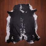 As Grade Nguni Hide 644 Black white L - Large Black white Speckled